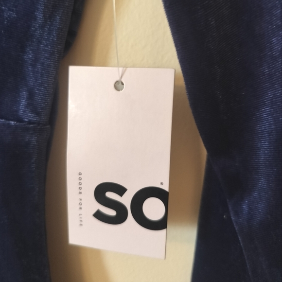 SO bodysuit blue velvet juniors XS NWT - Picture 4 of 6